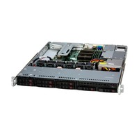 Piattaforma server Supermicro 1U 111R-M SYS-111R-M Intel x 1 DDR5 x 4 10 x 2.5" SATA/SAS/NVME PSU 1+0