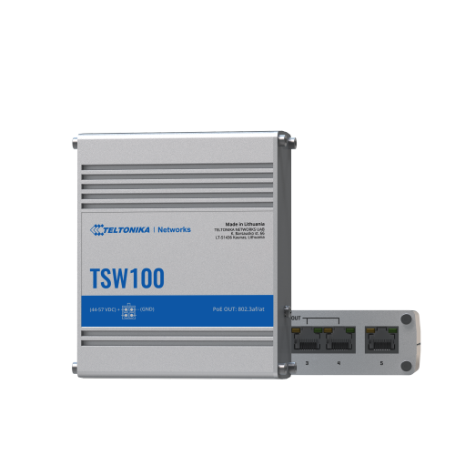 Interruttore Teltonika TSW100 5x 1Gb 120 W PoE+