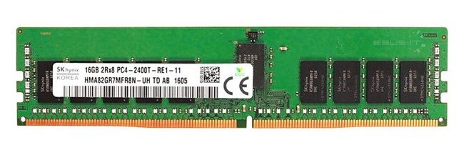 Memoria RAM 1x 16GB Hynix ECC REGISTERED DDR4 2400MHz PC4-19200 RDIMM | HMA82GR7MFR8N-UH