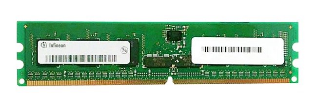 Memoria RAM 1x 1GB Infineon ECC REGISTERED DDR2 400MHz PC2-3200 RDIMM | HYS72T12800HR-5A