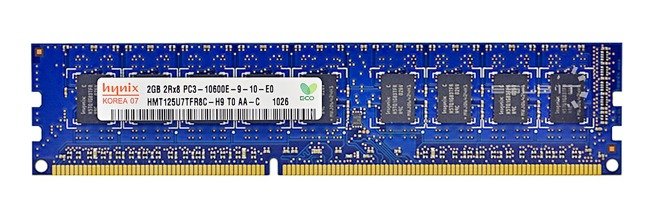 Memoria RAM 1x 2GB Hynix ECC UNBUFFERED DDR3 1333MHz PC3-10600 UDIMM | HMT125U7TFR8C-H9