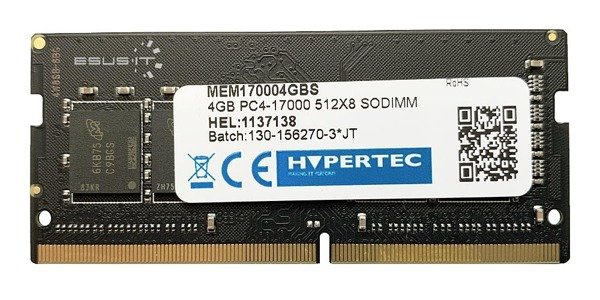 Memoria RAM 1x 4GB HYPERTEC SO-DIMM DDR4 2133MHz PC4-17000 | MEM170004GBS