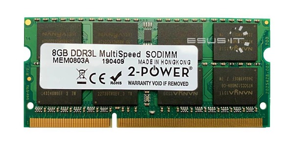 Memoria RAM 1x 8GB 2-POWER SO-DIMM DDR3 1600MHz PC3-12800 | MEM5203S