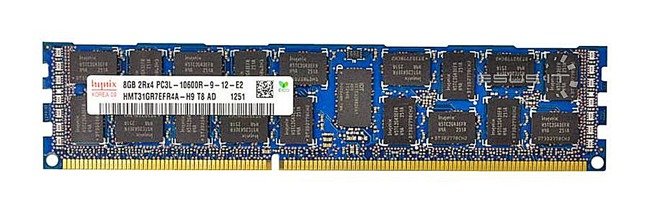 Memoria RAM 1x 8GB Hynix ECC REGISTERED DDR3 2Rx4 1333MHz PC3-10600 RDIMM | HMT31GR7EFR4A-H9