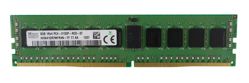 Memoria RAM 1x 8GB Hynix ECC REGISTERED DDR4 1Rx4 2133MHz PC4-17000 RDIMM | HMA41GR7MFR4N-TF