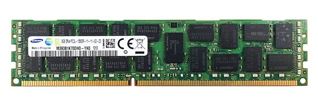 Memoria RAM 1x 8GB Samsung ECC REGISTERED DDR3 2Rx4 1600MHz PC3-12800 RDIMM | M393B1K70DH0-YK0