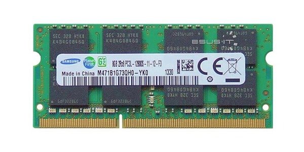 Memoria RAM 1x 8GB Samsung SO-DIMM DDR3 1600MHz PC3-12800 | M471B1G73QH0-YK0