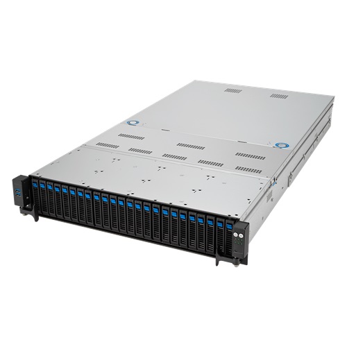 Piattaforma server ASUS 2U RS720A-E12-RS24U/10G/2.6kW/24NVMe/GPU 90SF02E1-M00C00 AMD x 2 DDR5 x 24 24 x 2.5" SATA/SAS/NVME PSU 1+1