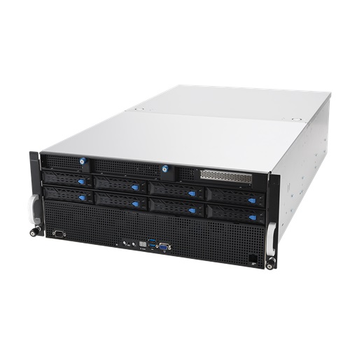 Piattaforma server ASUS 4U ESC8000A-E11-SKU3/3KW(2+2)/3PCIe 90SF0213-M00AW0 AMD x 2 DDR4 x 32 10 x 2.5" SATA/SAS+2NVME PSU 2+2