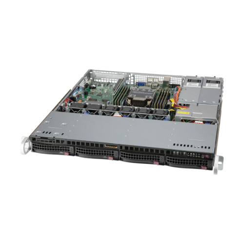 Piattaforma server Supermicro 1U 510P-MR SYS-510P-MR Intel x 1 DDR4 x 8 4 x 3.5" SATA/SAS/NVME PSU 1+1