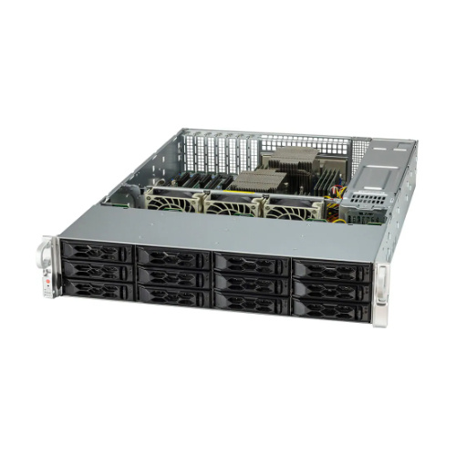 Piattaforma server Supermicro 2U 2024S-TR AS-2024S-TR AMD x 2 DDR4 x 16 12 x 3.5" SATA/SAS/NVME PSU 1+1