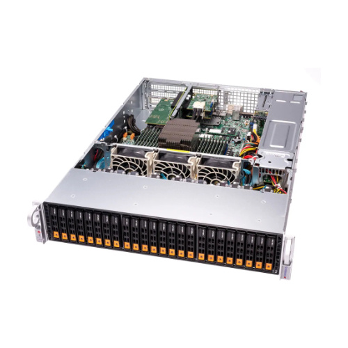 Piattaforma server Supermicro 2U 2114S-WN24RT AS-2114S-WN24RT AMD x 1 DDR4 x 16 24 x 2.5" NVMe PSU 1+1