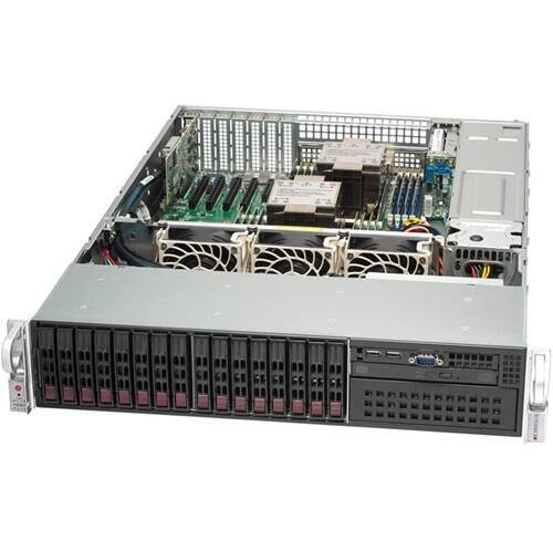 Piattaforma server Supermicro 2U 221P-C9R SYS-221P-C9R Intel x 2 DDR5 x 16 16 x 2.5" SATA/SAS/NVME PSU 1+1